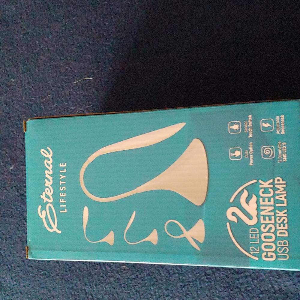 LED Desk Lamp with Flexible Gooseneck 3 Level Brightness